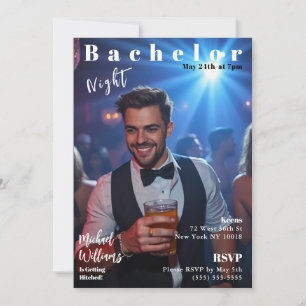 Bachelor Night Magazine Hoesje Kaart