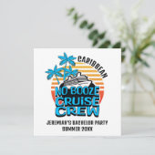 Bachelor NO DRANK CRUISE CREW Bestemming Kaart (Staand voorkant)