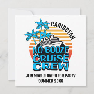 Bachelor NO DRANK CRUISE CREW Bestemming Kaart