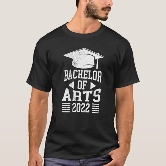 Bachelor Of Arts Bachelor Graduation T-shirt (Voorkant)