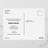 Bachelor of Arts University Afstuderen Foto Folie Feestdagen Briefkaart (Achterkant)