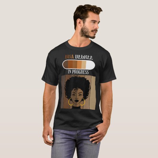 Bachelor of Business Administration BBA in uitvoer T-shirt (Voorkant volledig)