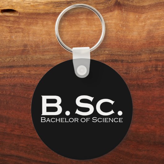 Bachelor of Science BSc Sleutelhanger (Voorkant)