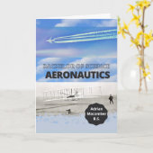 Bachelor of Science in de luchtvaart gefeliciteerd Kaart (Gele Bloem)
