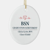 Bachelor of Science in Nursing Aangepaste Naam Jaa Keramisch Ornament (Rechts)