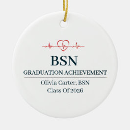Bachelor of Science in Nursing Aangepaste Naam Jaa Keramisch Ornament