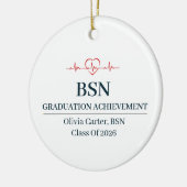 Bachelor of Science in Nursing Aangepaste Naam Jaa Keramisch Ornament (Links)