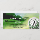 Bachelor of Stag Golf Party uitnodigingsticket Kaart (Voorkant)
