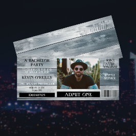 Bachelor of Stag Party Foto Uitnodiging Ticket
