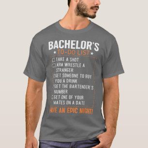Bachelor om de Groom Bride Party te noemen Funny B T-shirt
