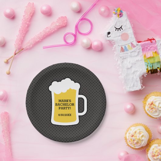 Bachelor-partij bij het Beer Tasting Papieren Bordje (Feest)