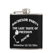 Bachelor Partij laatste op vrijheid gepersonalisee Heupfles (Voorkant)