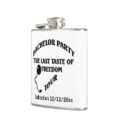 Bachelor Partij laatste op vrijheid gepersonalisee Heupfles (Links)