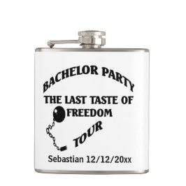 Bachelor Partij laatste op vrijheid gepersonalisee Heupfles