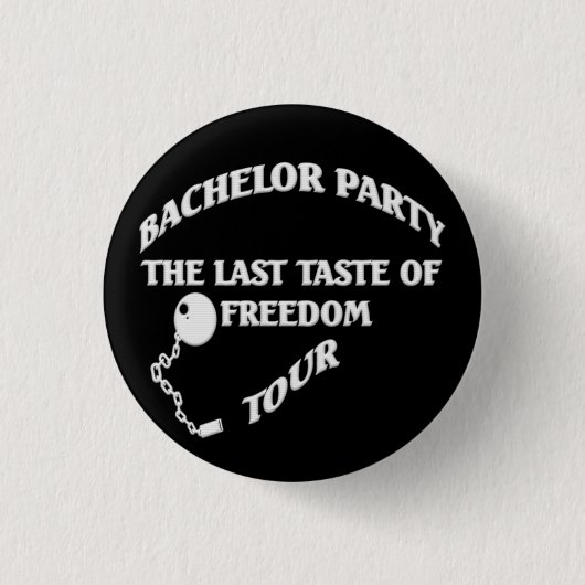 Bachelor Partij laatste vrijheidstoets Ronde Button 3,2 Cm (Voorkant)