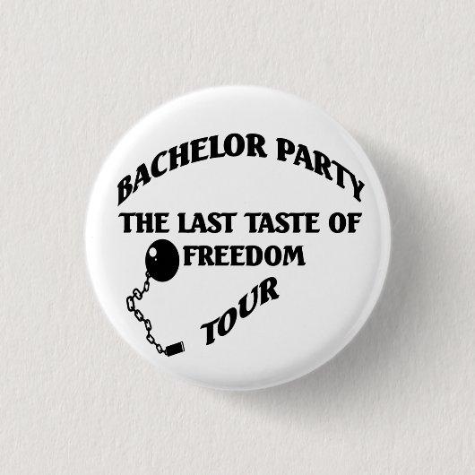 Bachelor Partij laatste vrijheidstoets Ronde Button 3,2 Cm (Voorkant)
