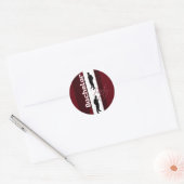 Bachelor partij voorname heren ronde sticker (Envelop)