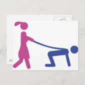 bachelor-partijpictogram briefkaart (Voorkant / Achterkant)