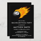 Bachelor Party 8 Ball Pool Billards Kaart (Voorkant / Achterkant)