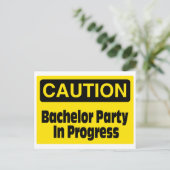 Bachelor Party aan de gang Briefkaart (Staand voorkant)