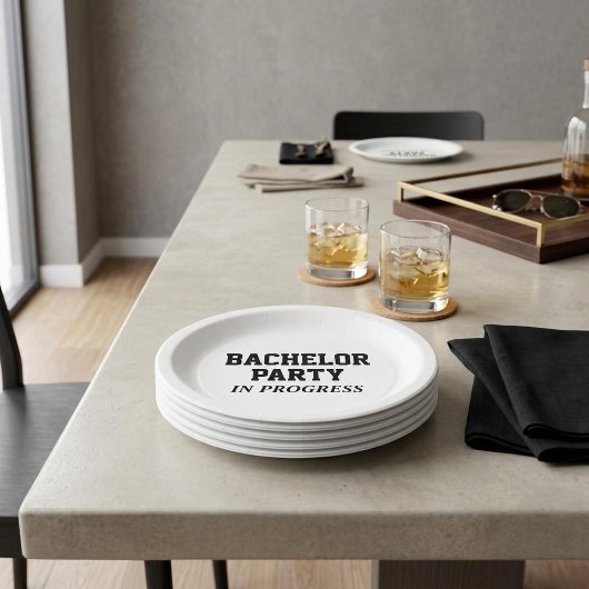 Bachelor Party aan de gang Papieren Bordje