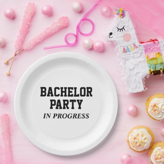 Bachelor Party aan de gang Papieren Bordje (Feest)