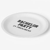 Bachelor Party aan de gang Papieren Bordje (Gekanteld)