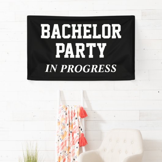 Bachelor Party aan de gang Spandoek (Insitu)