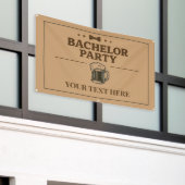 Bachelor Party Banner Beer Mug | zazzlemade (Buitenkant Gebouw)