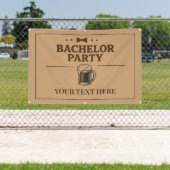 Bachelor Party Banner. Bierpul Ontwerp | Drag&Drop Spandoek (Insitu)