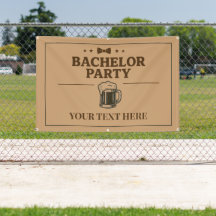 Bachelor Party Banner. Bierpul Ontwerp | Drag&Drop