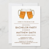 Bachelor Party Beer Cheers Wedding Kaart (Voorkant)