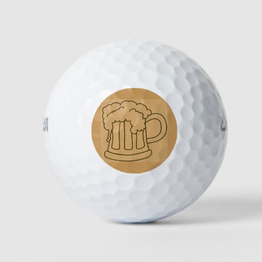 Bachelor Party Beer Mok Golfballen (Voorkant)