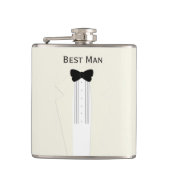 Bachelor Party Best Man Tuxedo Wedding Flask Heupfles (Voorkant)