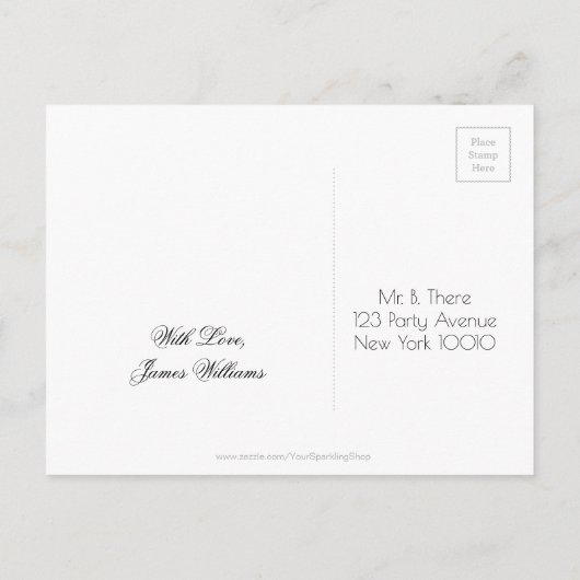 Bachelor Party bewaart de datum-alkbordstijl Aankondigingskaart (Achterkant)