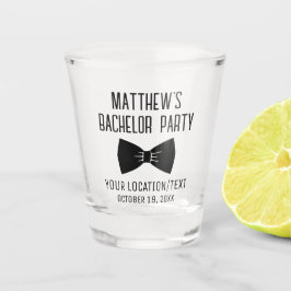 Bachelor Party Black Bow Stropdas Weddenschap Shot Glas