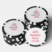 Bachelor Party Black Poker Chip (Opstapeling)