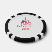 Bachelor Party Black Poker Chip (Enkel)