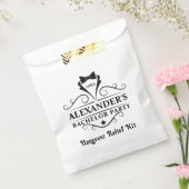 Bachelor Party Black Stropdas Hangover Bedankzakje (Gezegeld)