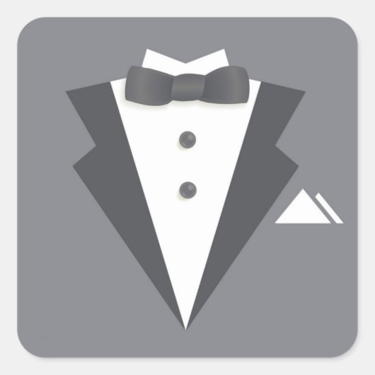 Bachelor Party Black Suit Sticker (Voorkant)
