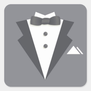 Bachelor Party Black Suit Sticker