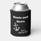 Bachelor Party Boten en Bro's Boot Lake Blikjeskoeler (Blikje Achterkant)
