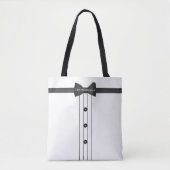 Bachelor Party Bow Stropdas Groomsoman Wedding Tote Bag (Voorkant)
