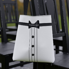 Bachelor Party Bow Stropdas Groomsoman Wedding Tote Bag