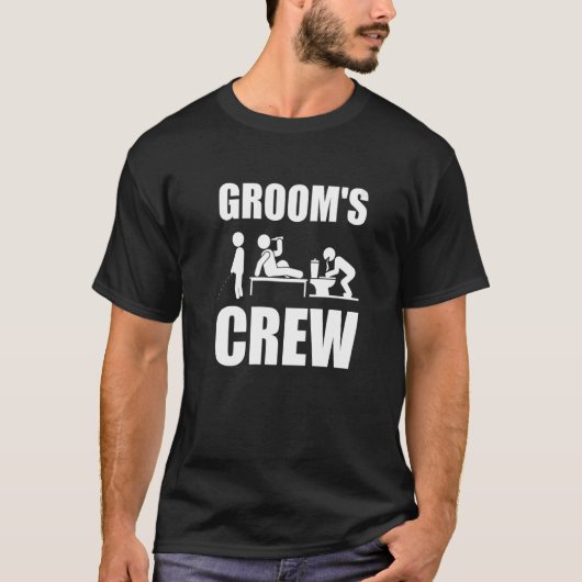 Bachelor Party Bridegroom Groom T-shirt (Voorkant)