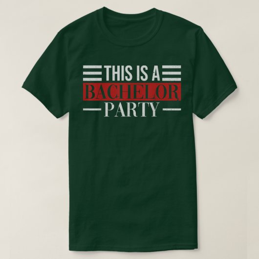 Bachelor Party Bruidegom Feest Dit Is Een Bach T-shirt (Design voorkant)