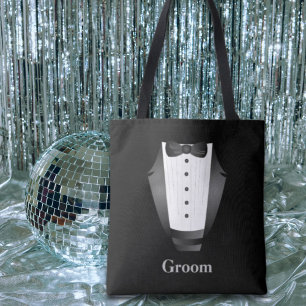 Bachelor Party Bruidsjonker Team Bruidegom zwart s Tote Bag