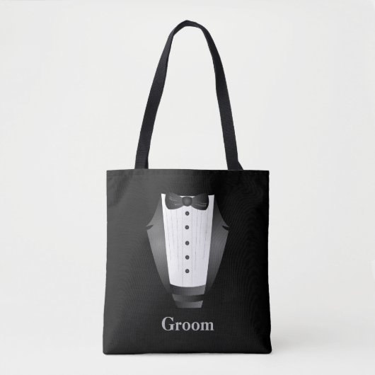 Bachelor Party Bruidsjonker Team Bruidegom zwart s Tote Bag (Voorkant)
