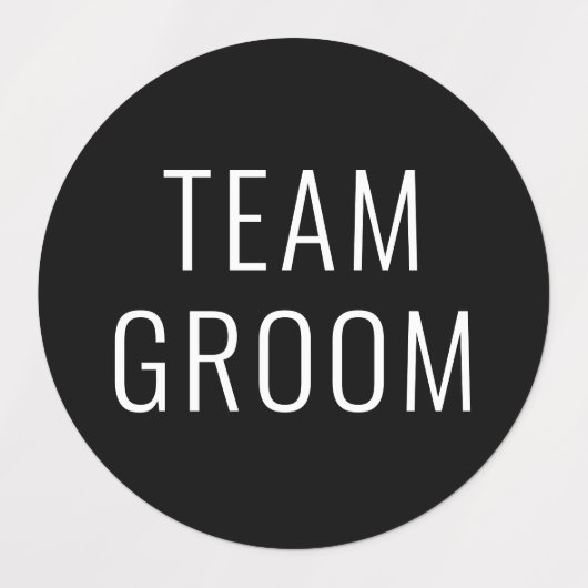 Bachelor Party Bruiloft Favor Team bruidegom Labels (Design 2)