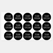 Bachelor Party Bruiloft Favor Team bruidegom Labels (Vel)